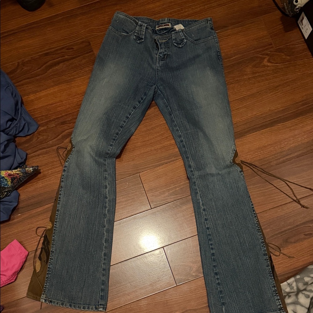 Vintage Jou Jou flare Jeans with tassels
